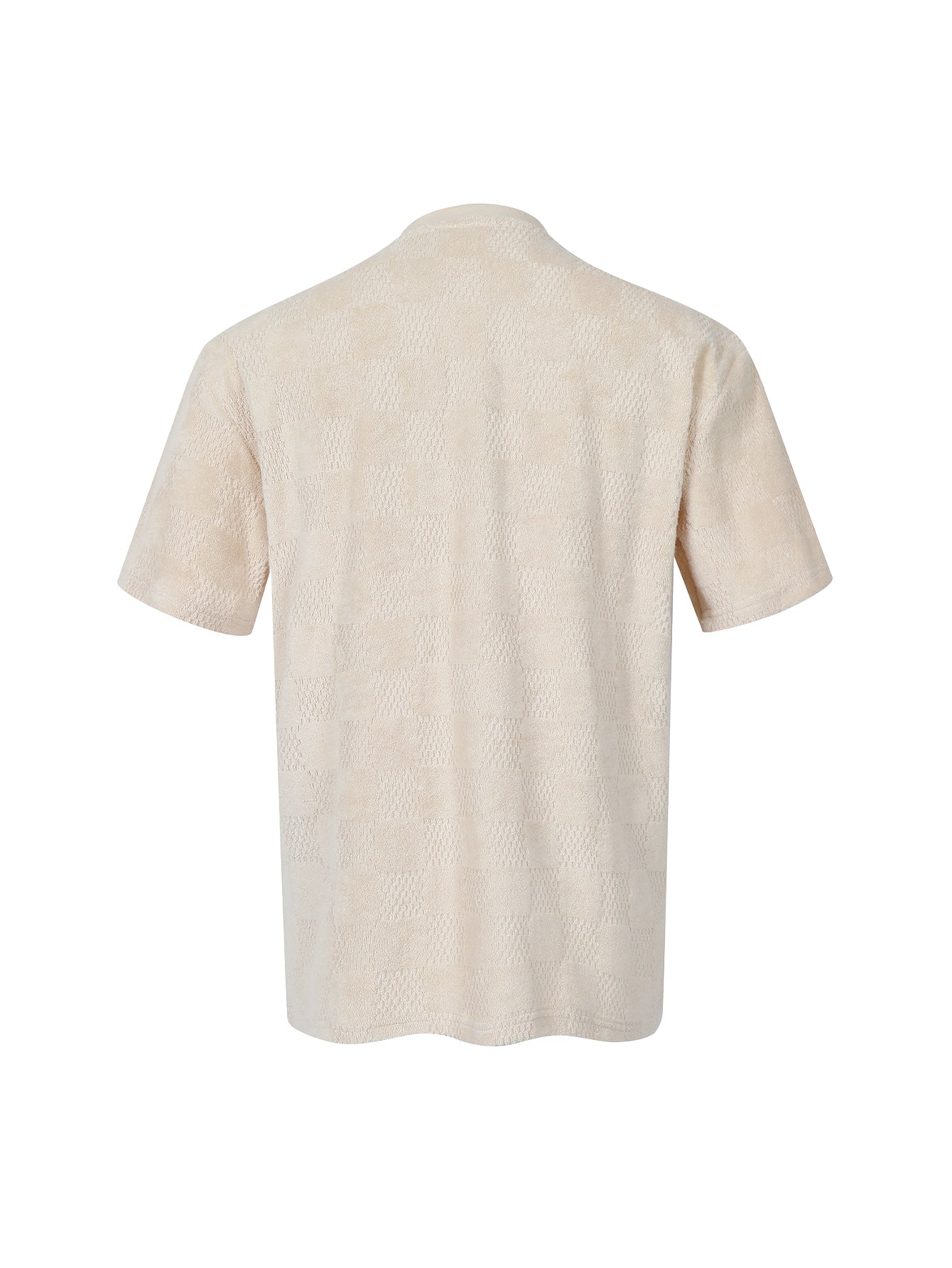Cotton drawstring terry casual short sleeves