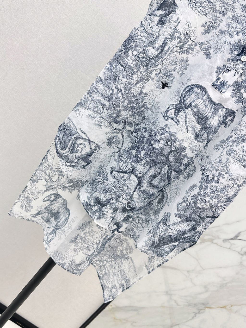 Animal print shirt dress