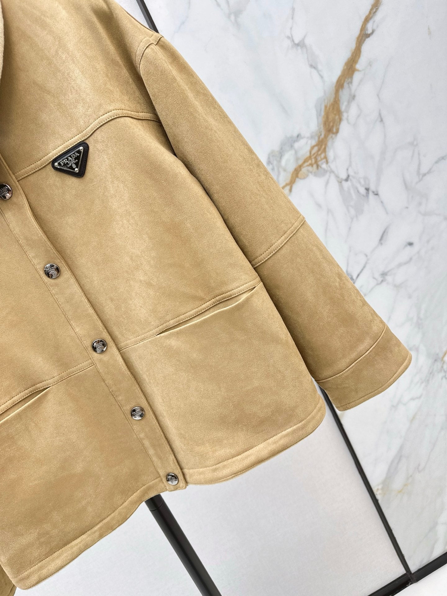 Eco-friendly suede coat