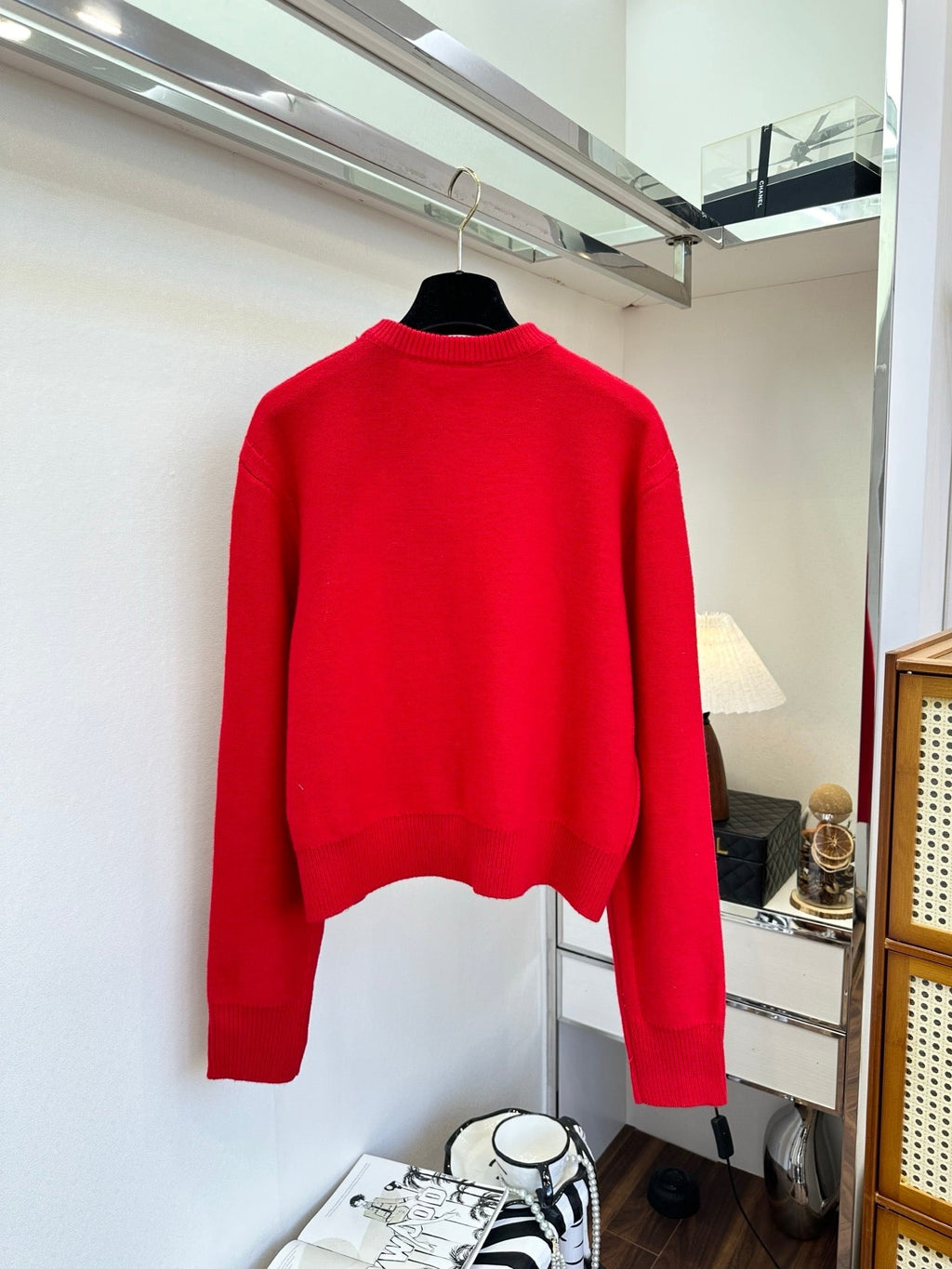 3D Embroidered Letter Knit Sweater