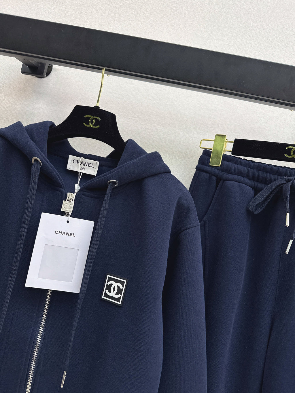 Badge-decorated casual set