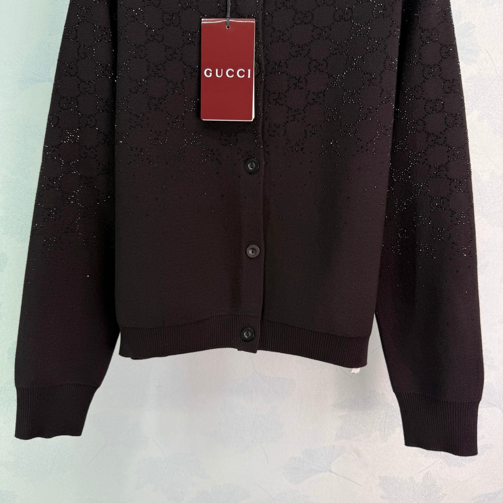 Rhinestone Knit Cardigan