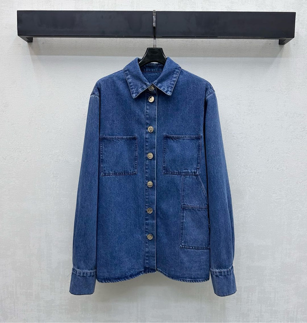 Logo Denim Shirt