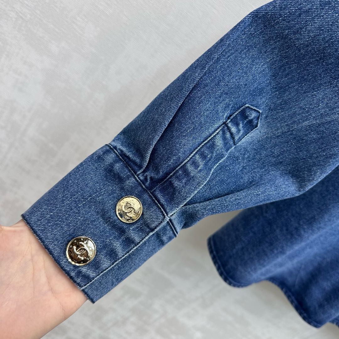 Logo Denim Shirt