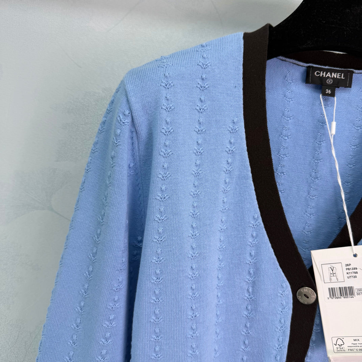 V-neck cardigan
