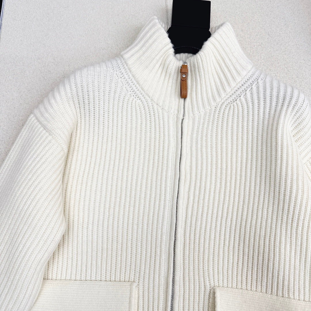 Pocket Wool Knit Cardigan