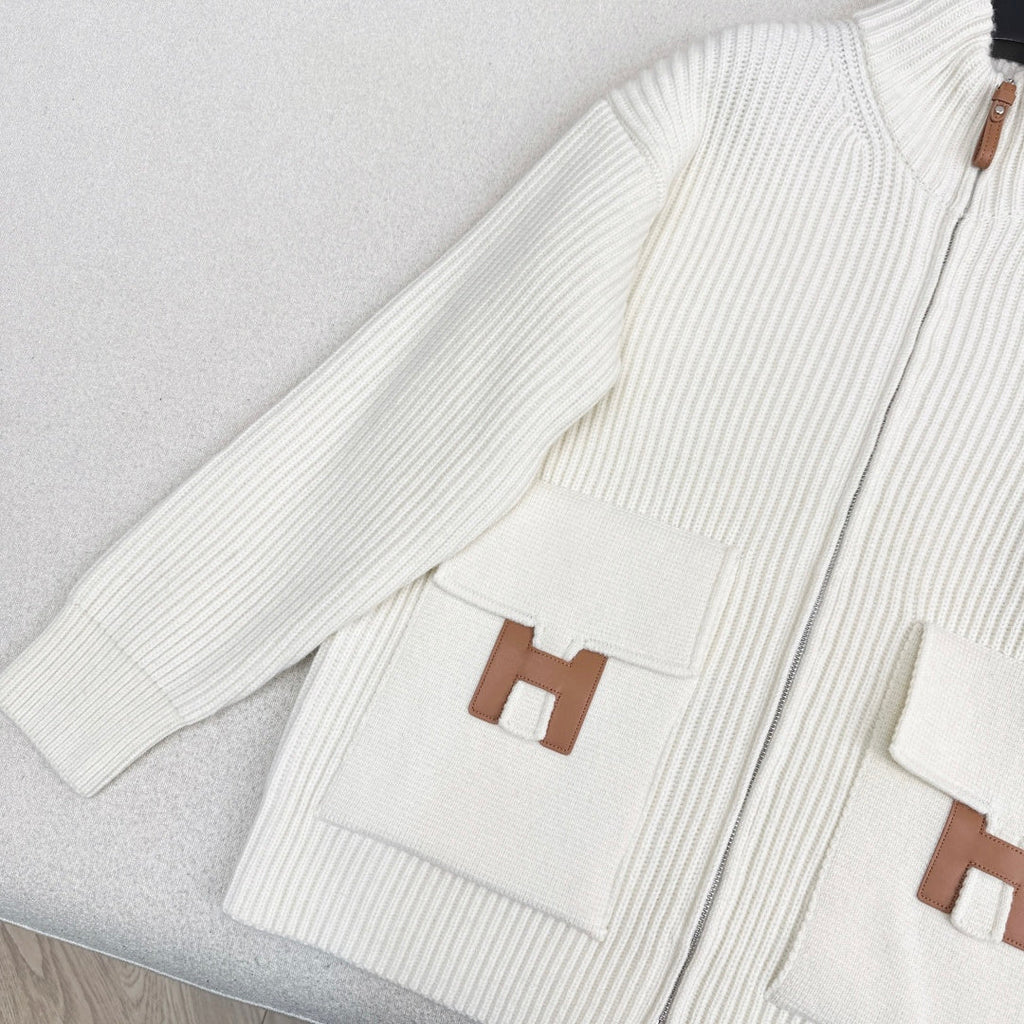 Pocket Wool Knit Cardigan