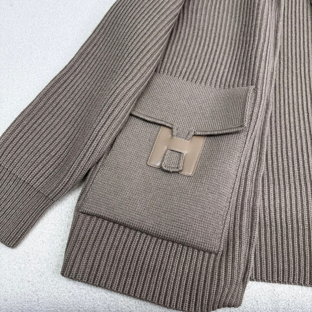 Pocket Wool Knit Cardigan