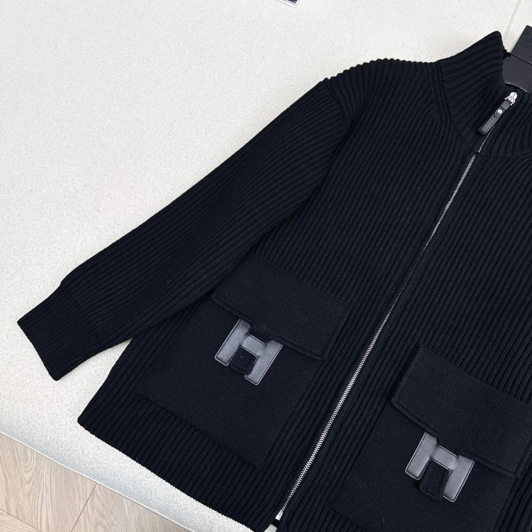 Pocket Wool Knit Cardigan