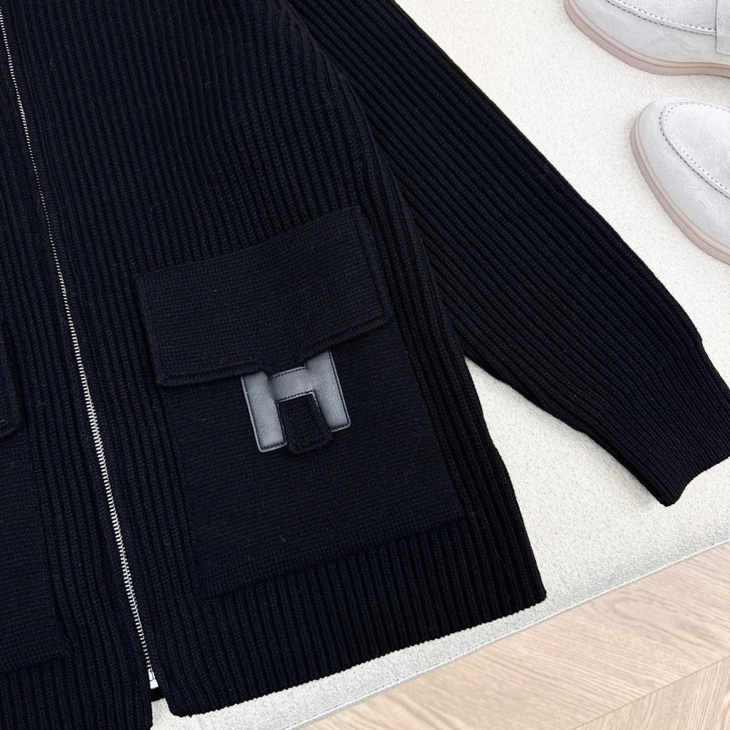 Pocket Wool Knit Cardigan