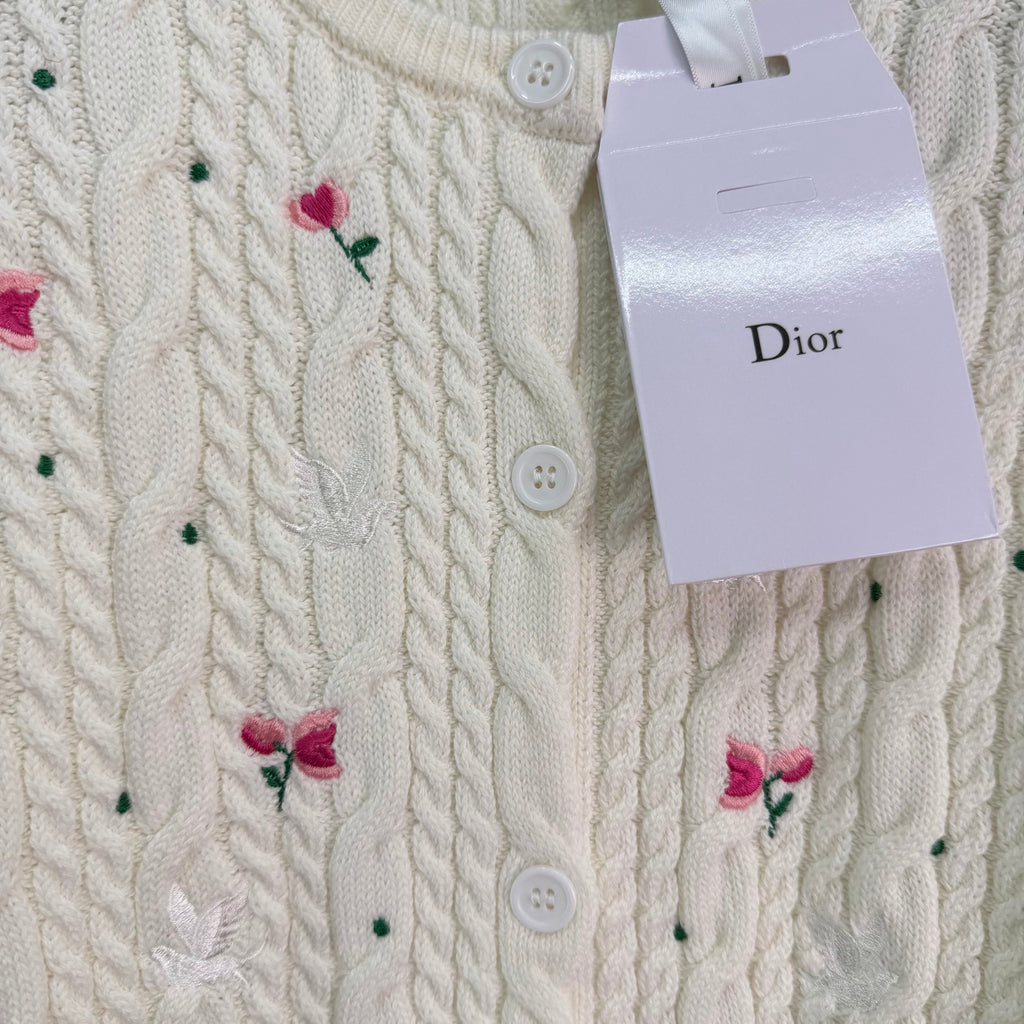 Cable-knit cardigan