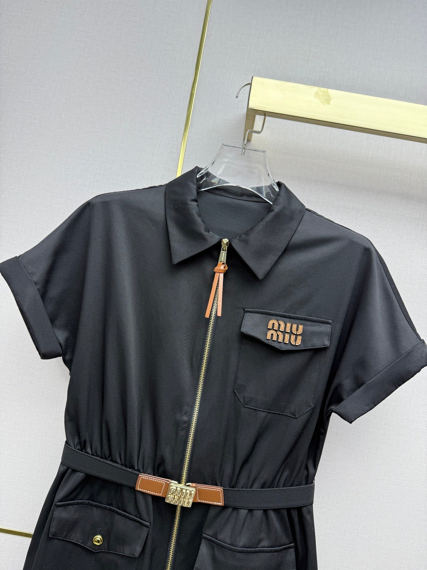 Workwear-style shirt dress