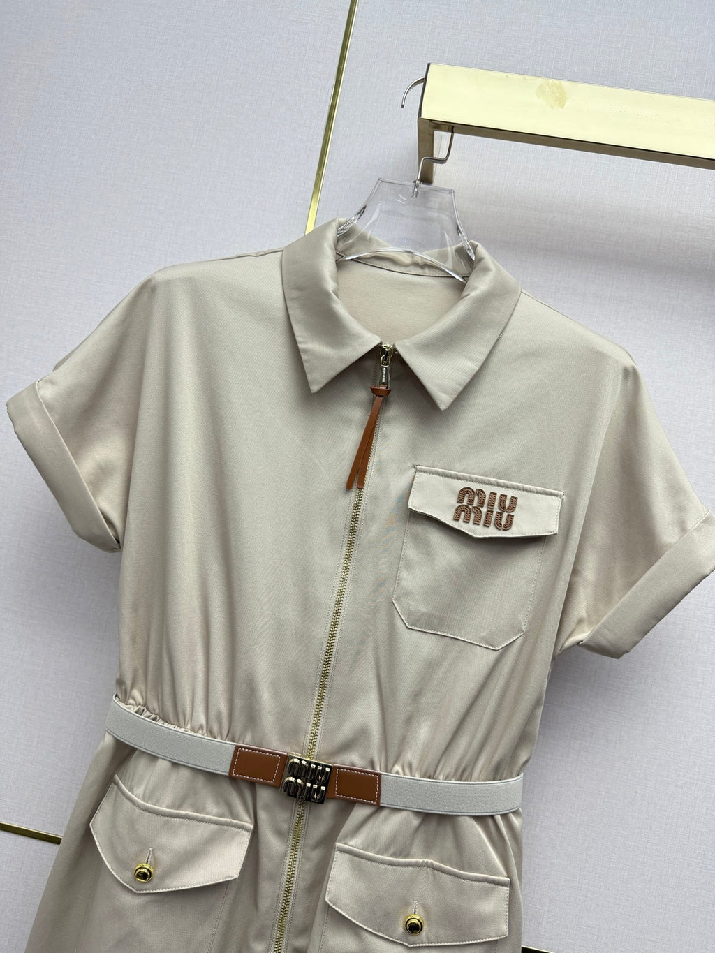 Workwear-style shirt dress