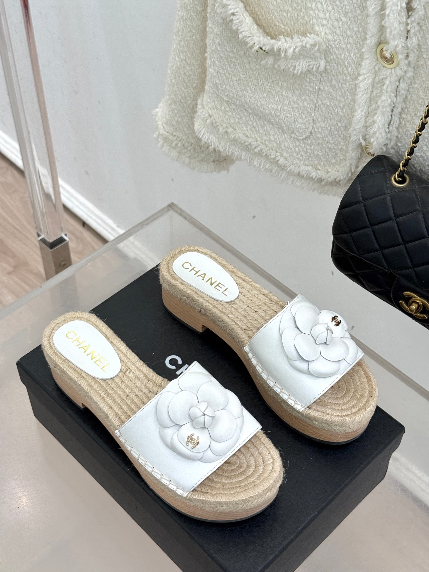 New Spring/Summer Hemp Rope Platform Slippers