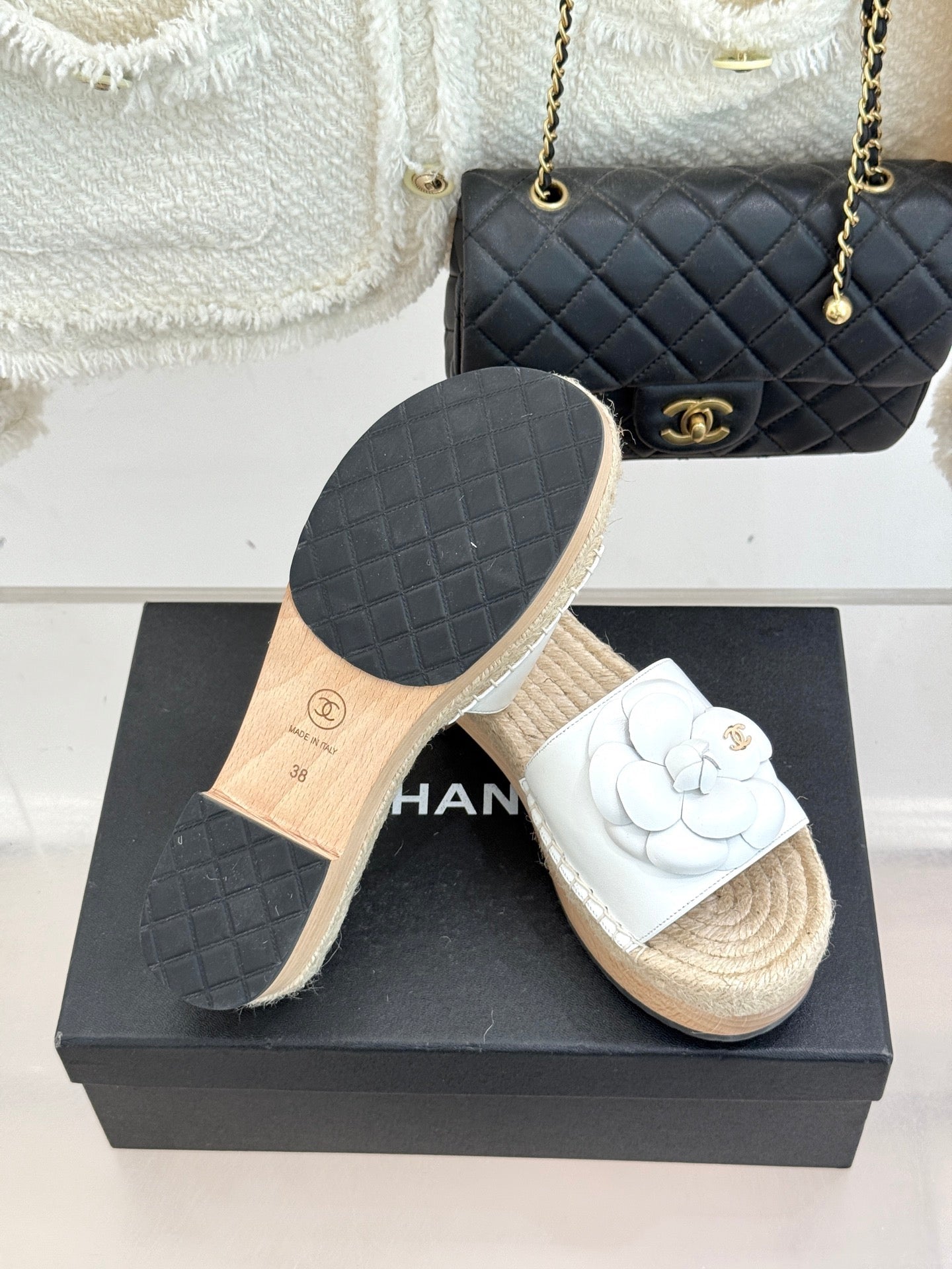 New Spring/Summer Hemp Rope Platform Slippers