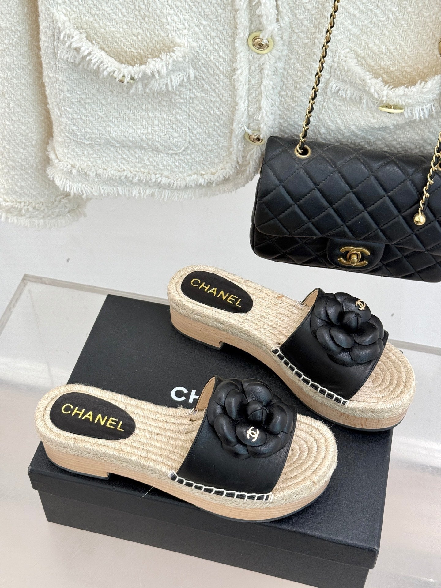 New Spring/Summer Hemp Rope Platform Slippers