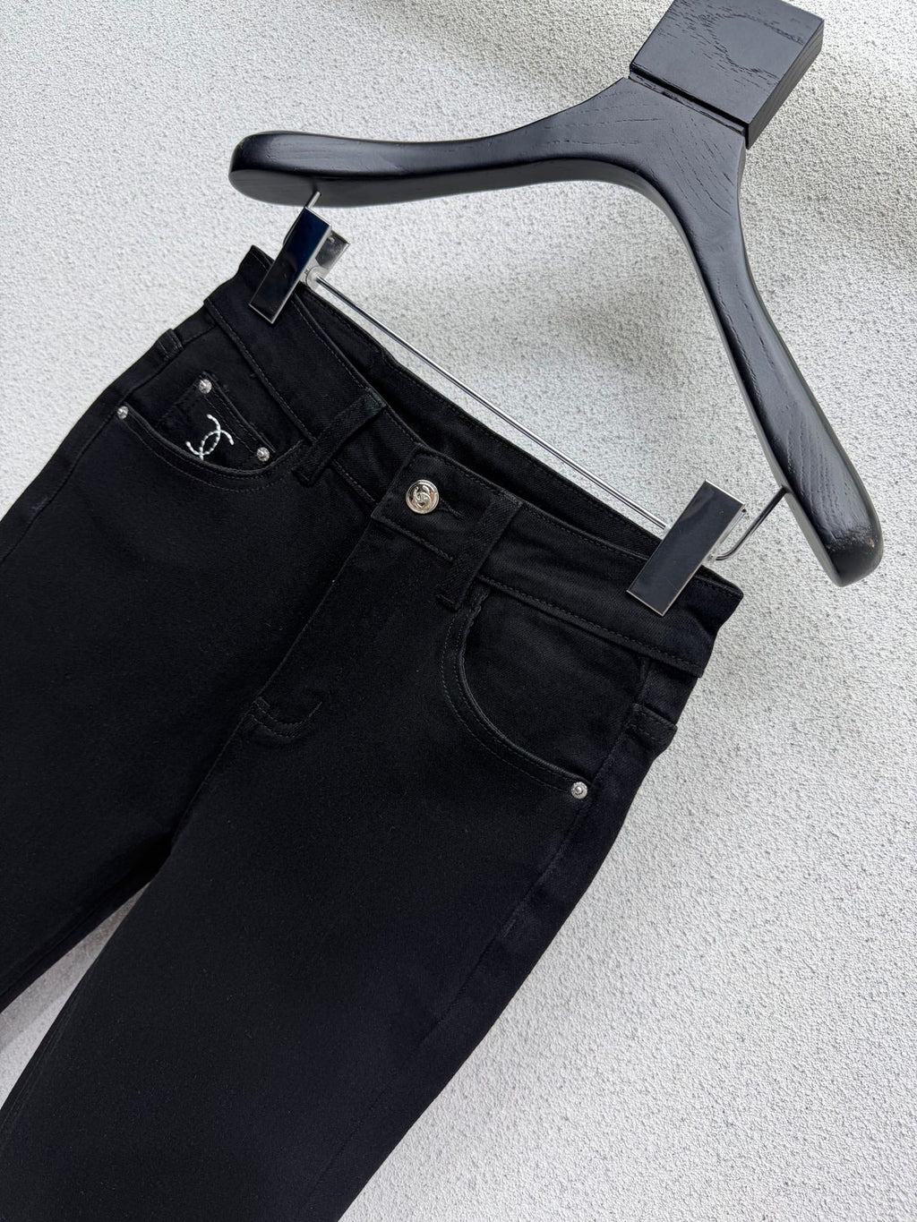 High-waisted stretch cropped cigarette pants