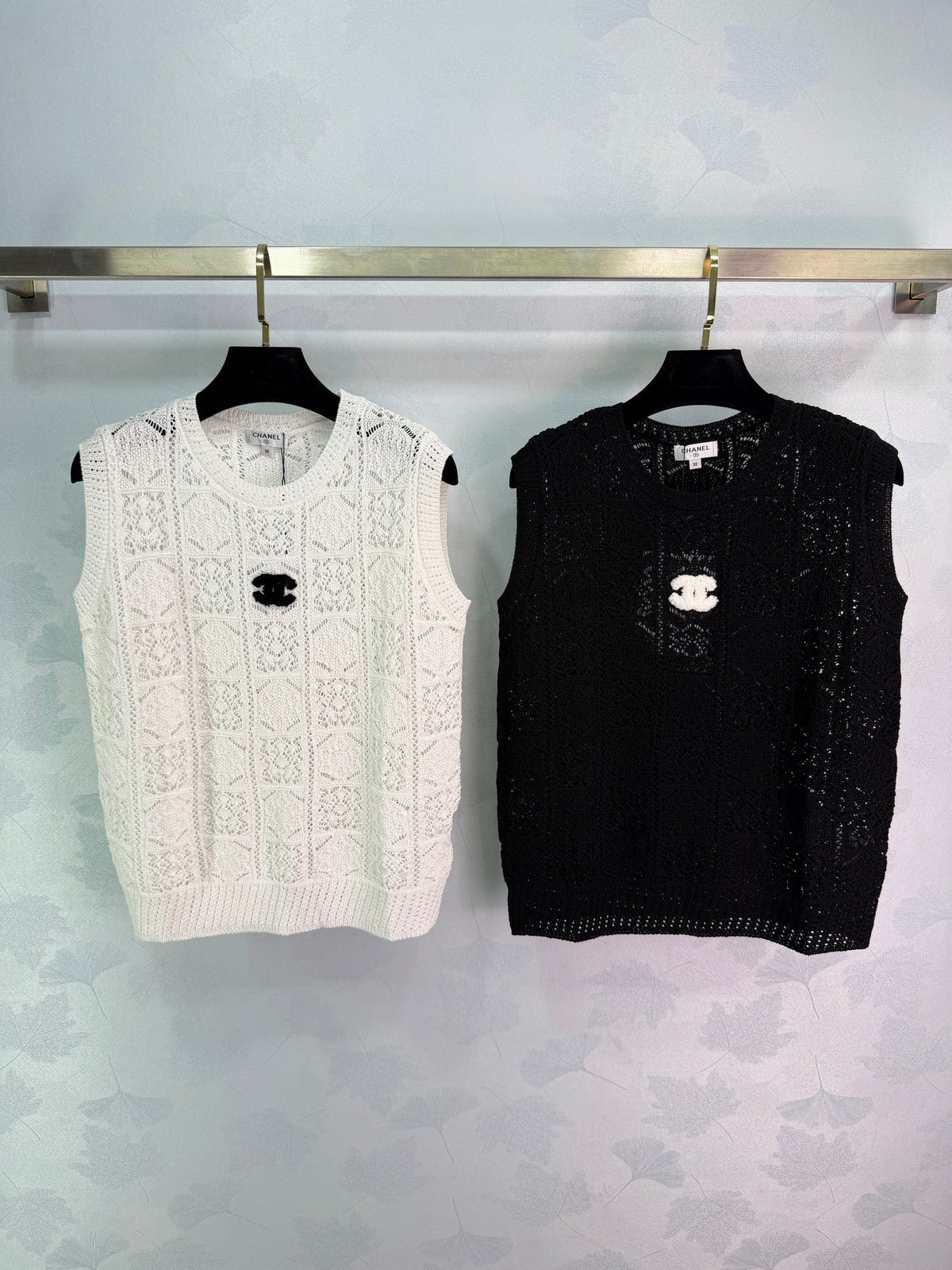 Openwork Knit Vest