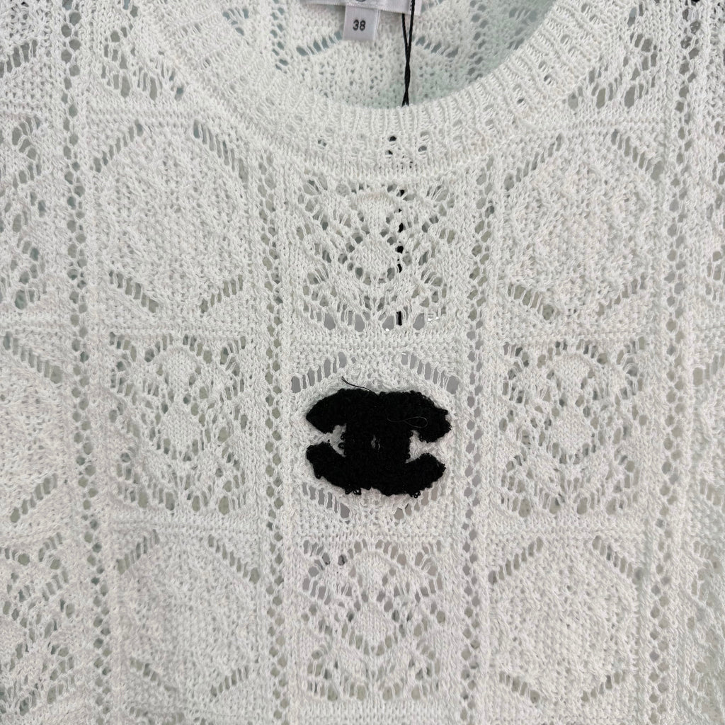 Openwork Knit Vest