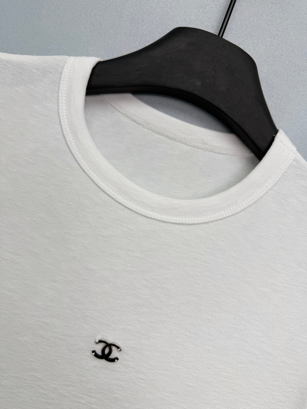 Jacquard Knit Short-Sleeve T-Shirt