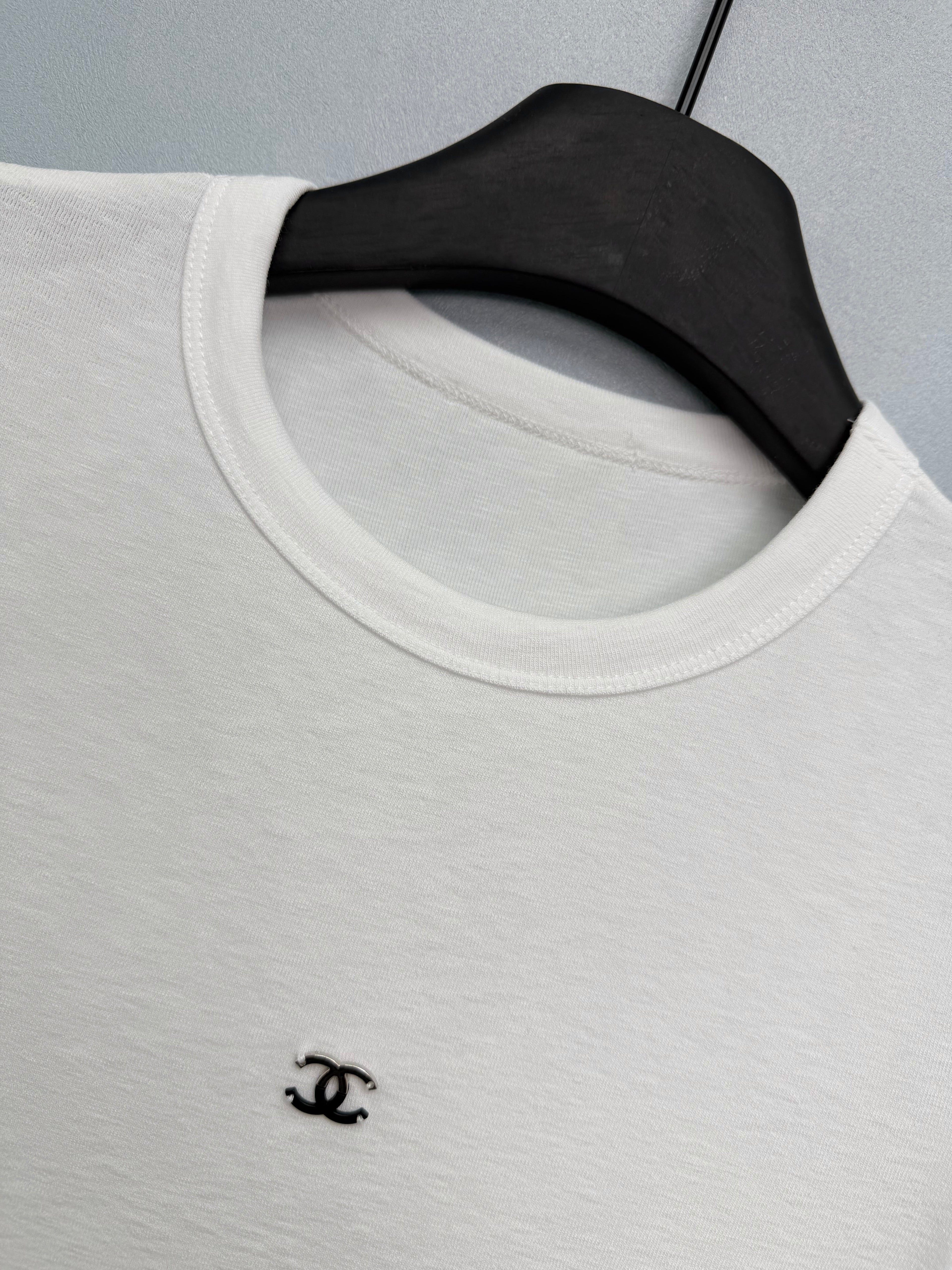 Jacquard Knit Short-Sleeve T-Shirt