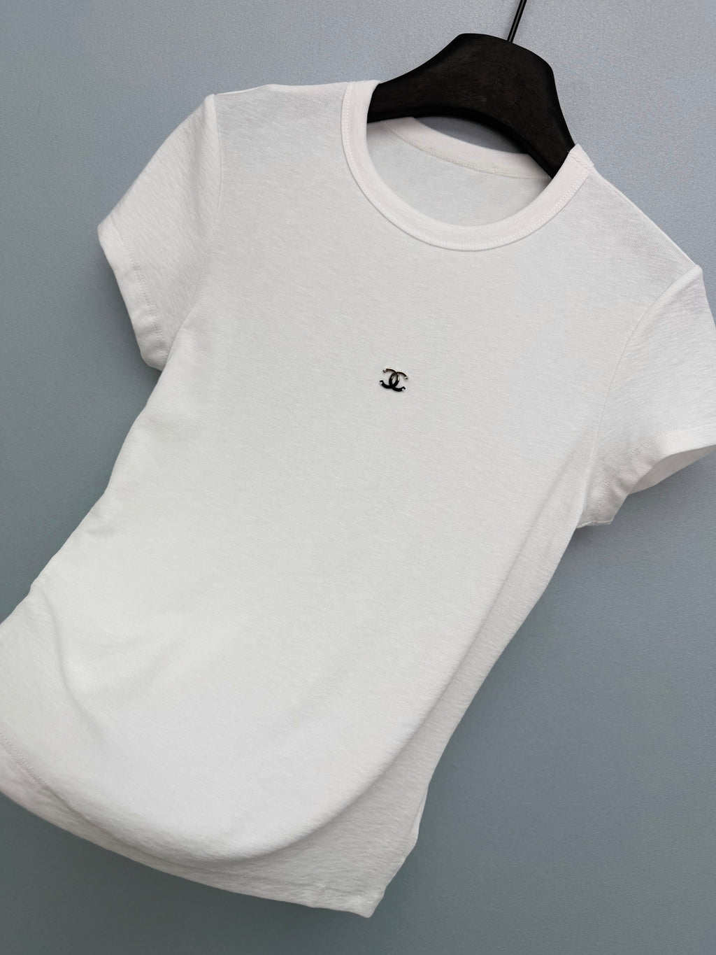 Jacquard Knit Short-Sleeve T-Shirt