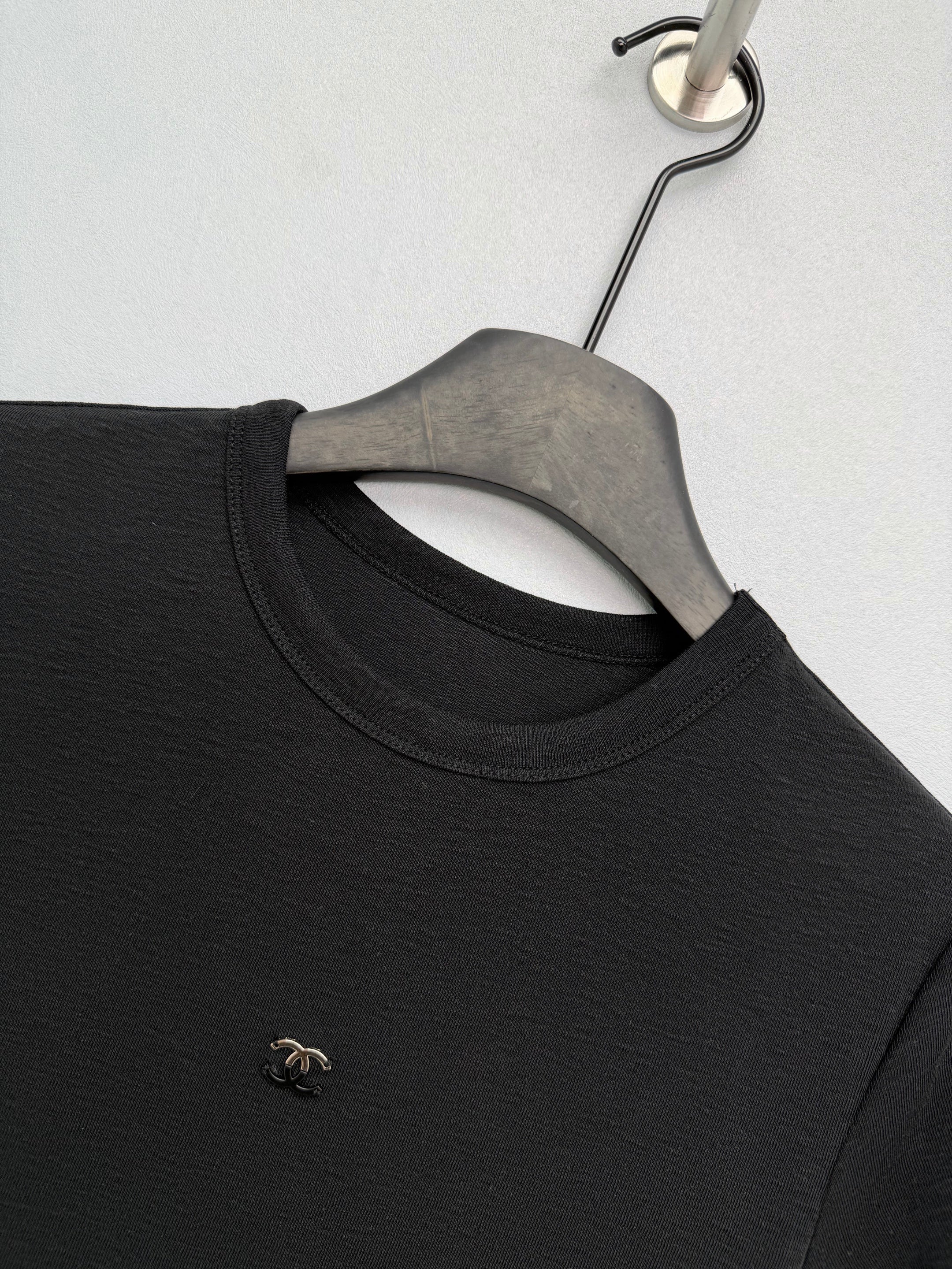Jacquard Knit Short-Sleeve T-Shirt