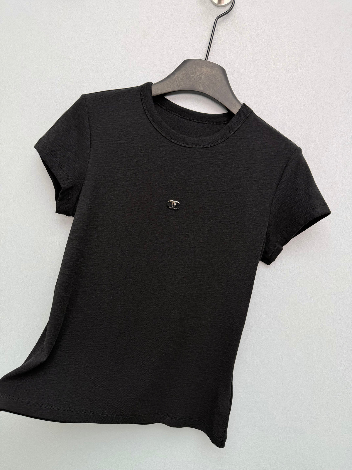 Jacquard Knit Short-Sleeve T-Shirt