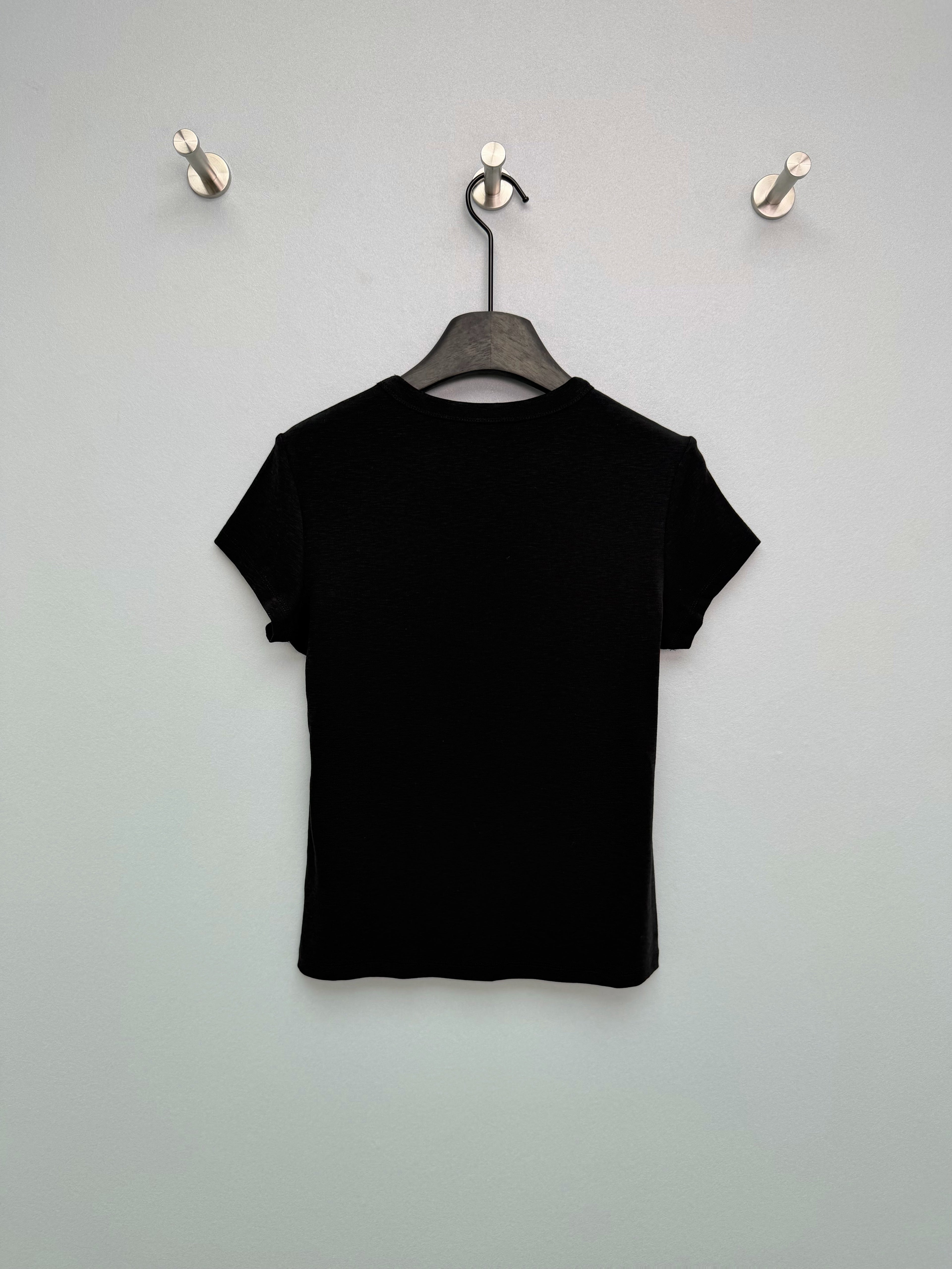 Jacquard Knit Short-Sleeve T-Shirt