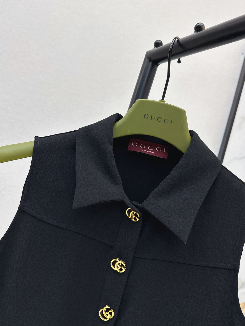 26SS — New Sleeveless Dress with Metal Buckle Decoration