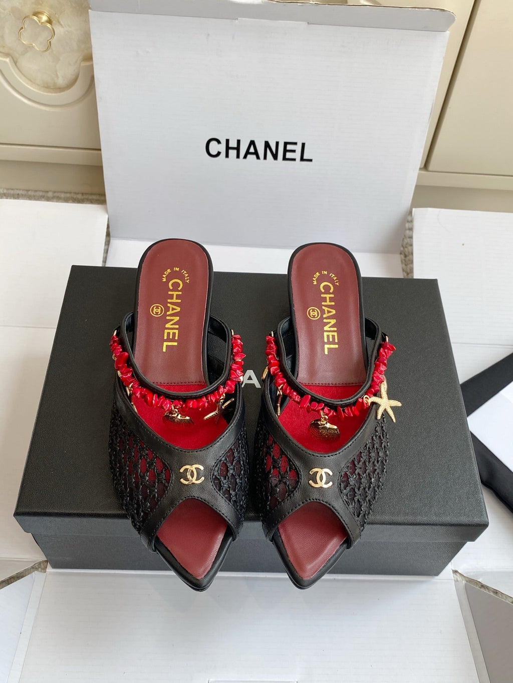 Pointed-toe peep-toe chunky-heeled sandals3.5cm
