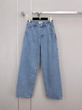 Straight-leg utility jeans