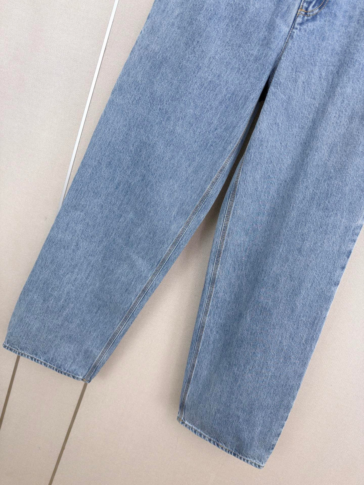 Straight-leg utility jeans