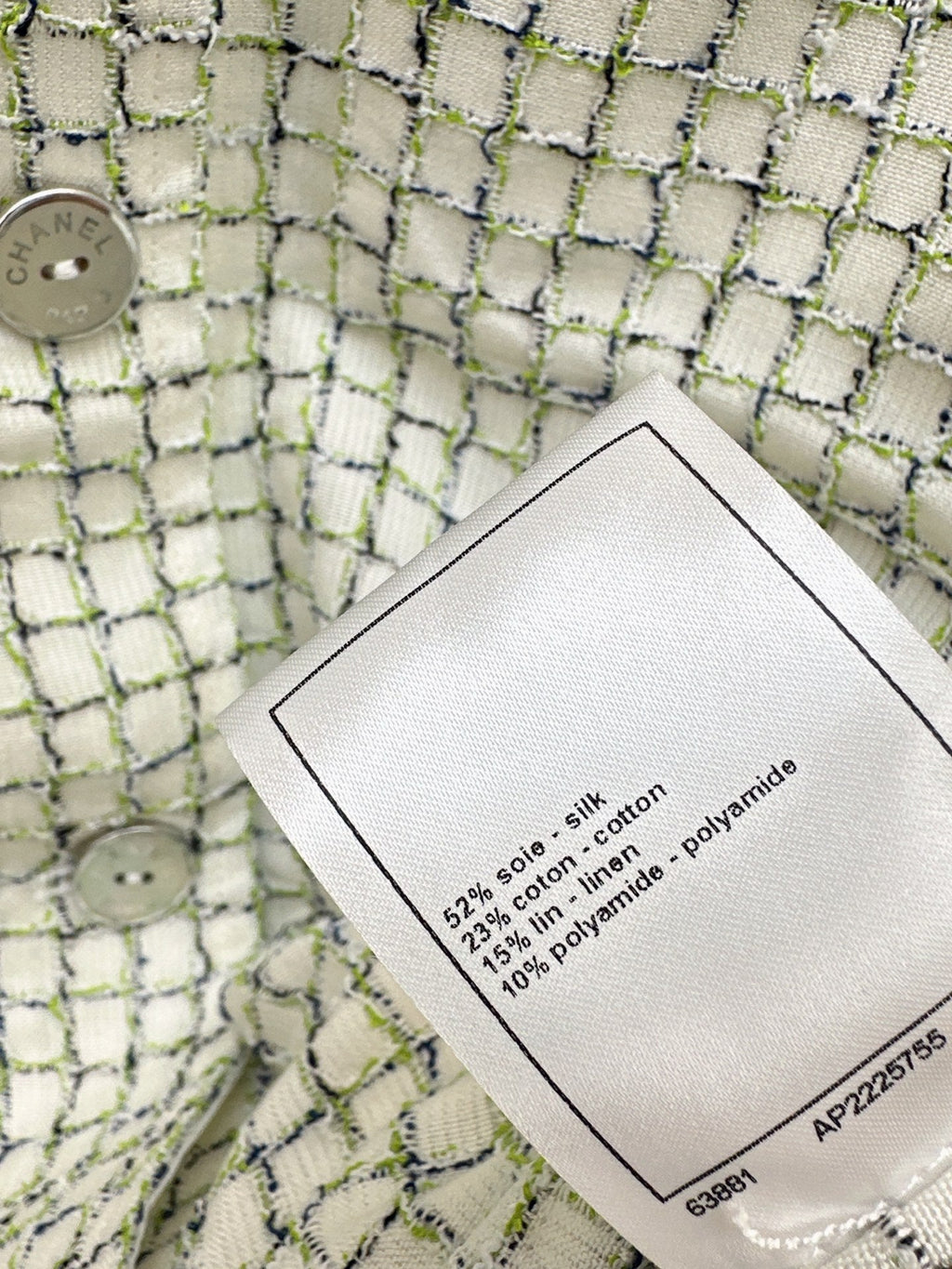 chanel/Knitted Tweed Shirt-Style Jacket