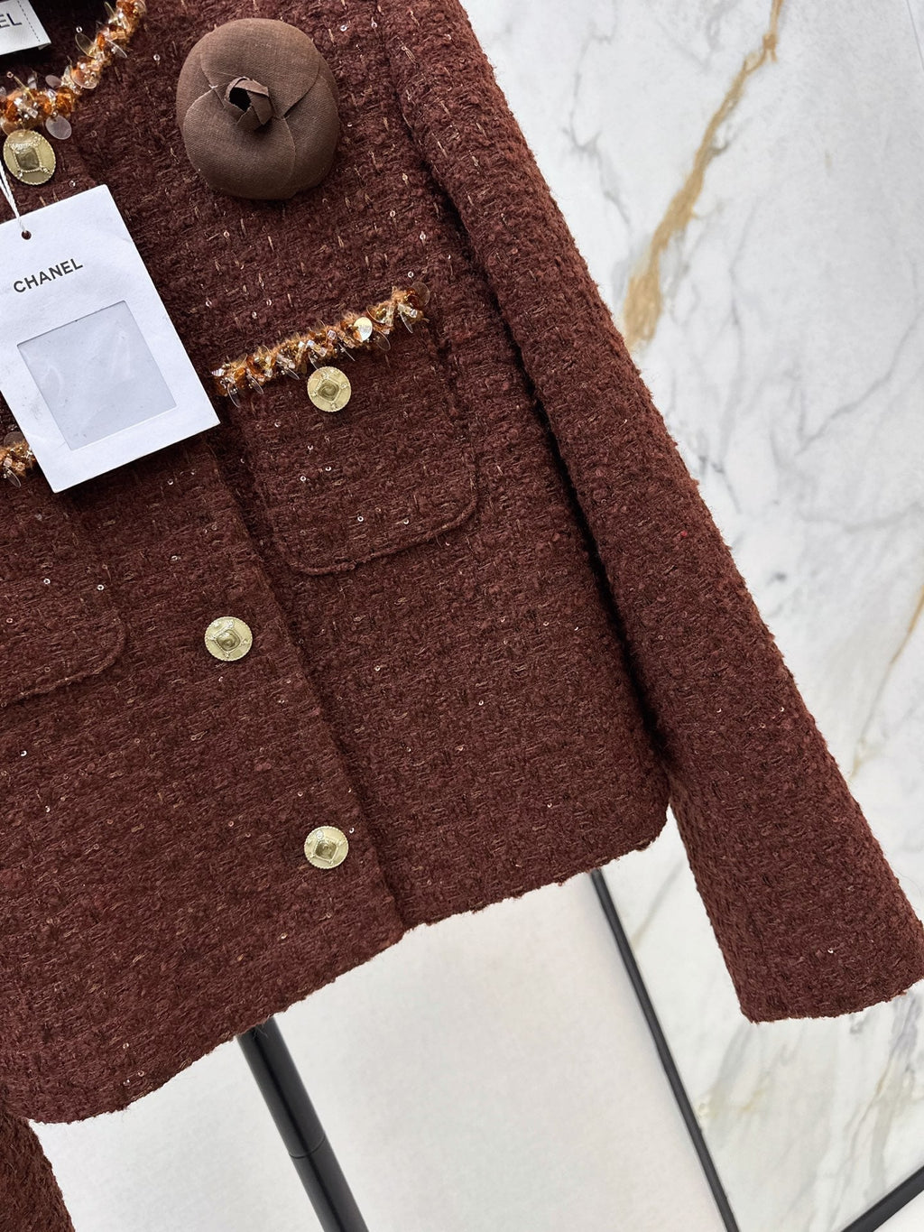 Chanel/Woven Tweed Jacket
