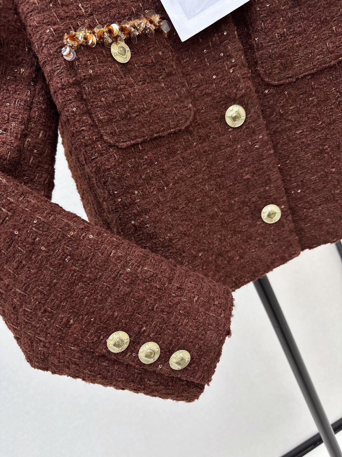 Chanel/Woven Tweed Jacket