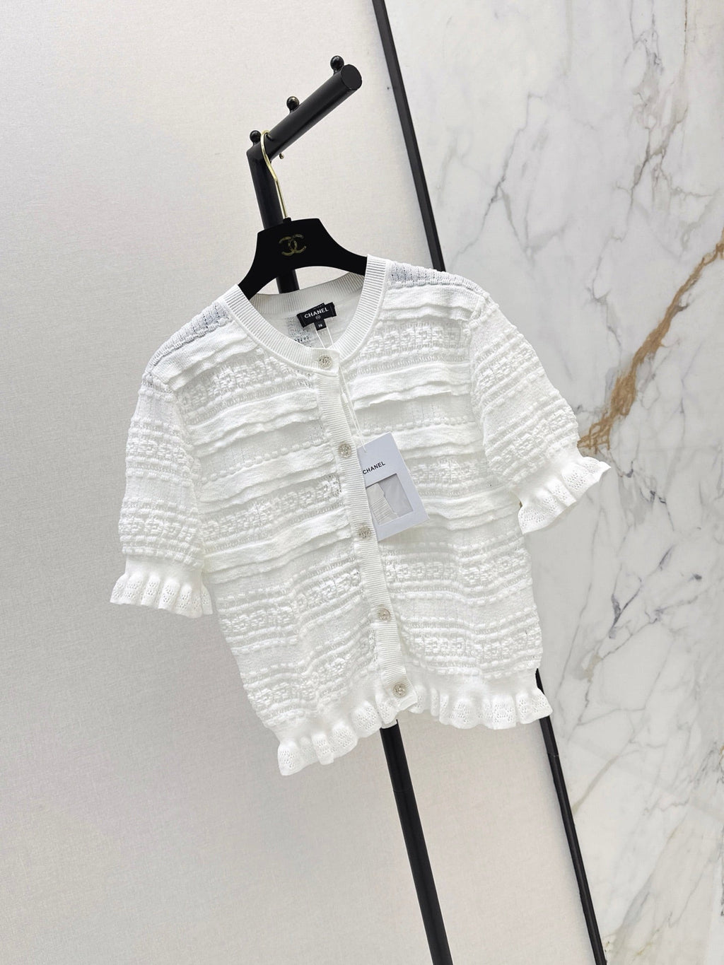 Chanel/Open-knit cardigan