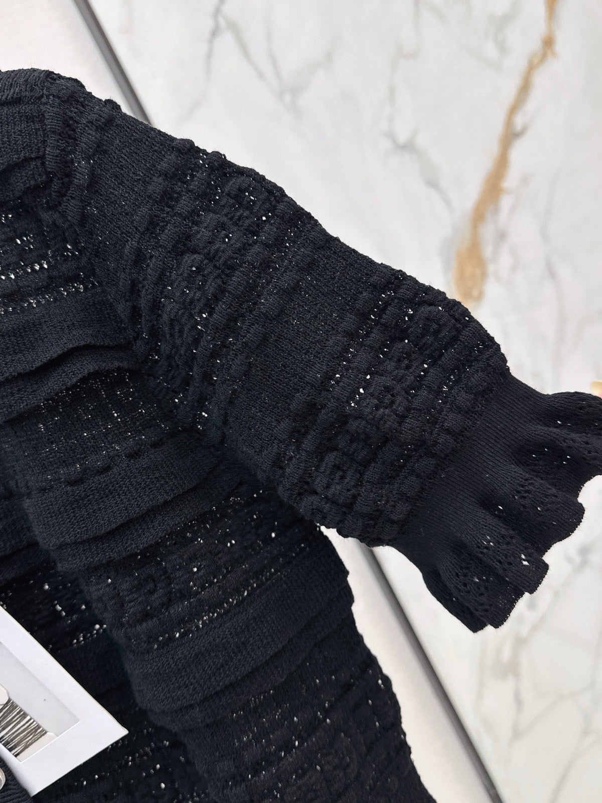 Chanel/Open-knit cardigan