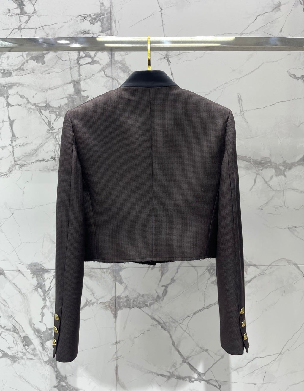 Chanel/Beige Half-Zip Knit Top