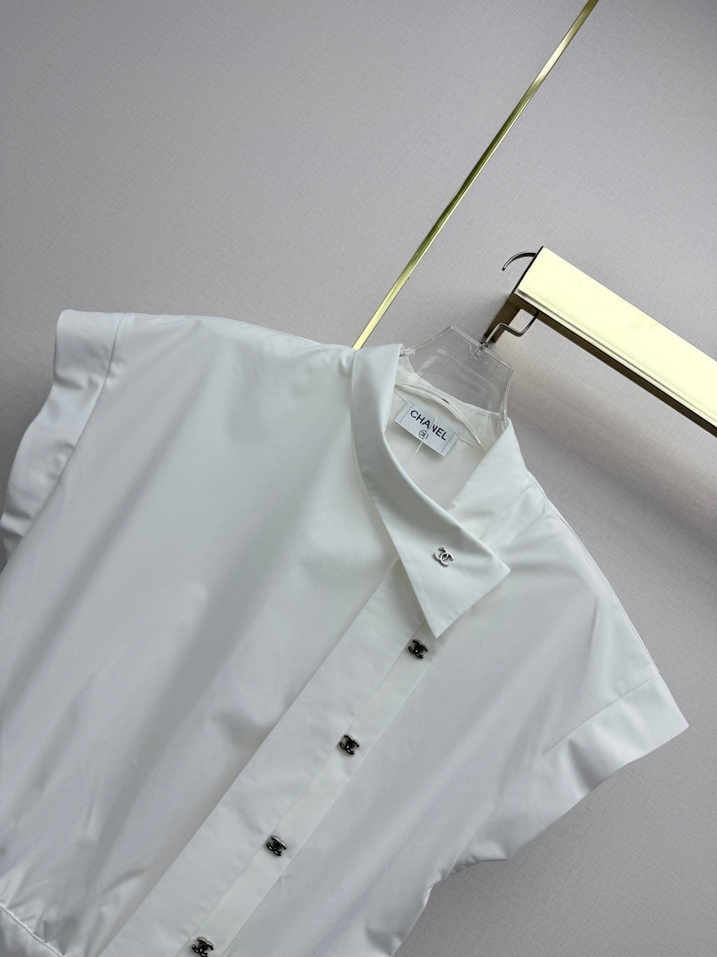 Chanel/Stand-collar top