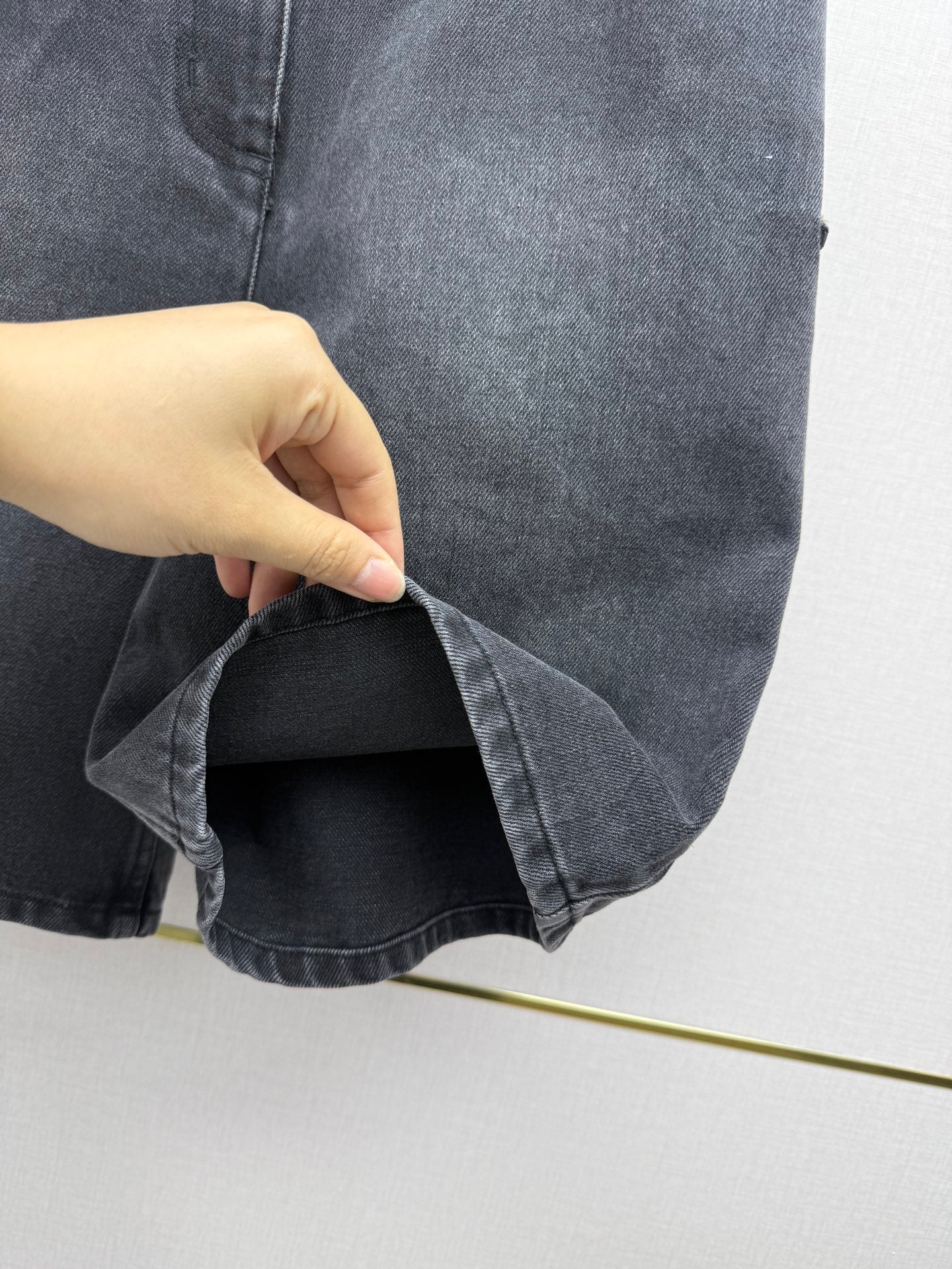 Chanel/Embroidered Straight-Leg Denim Trousers