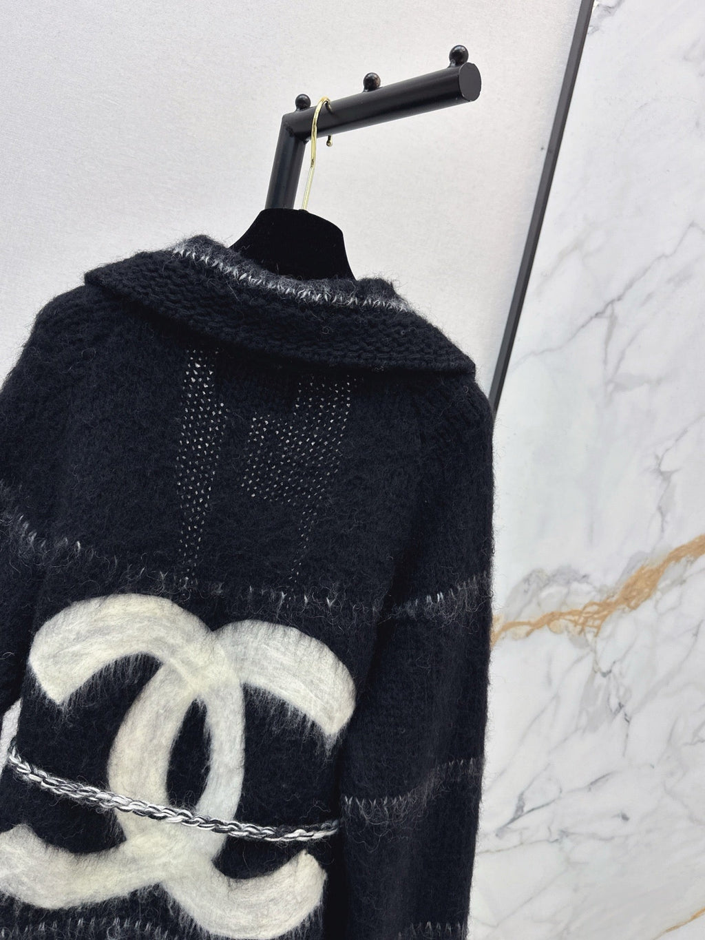 Chanel/Belted Mohair Cardigan