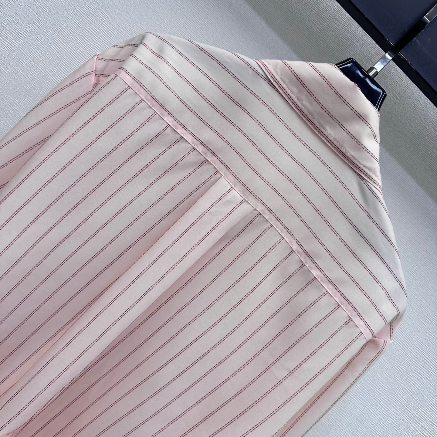 Chanel/Striped Shirt with Self-Tie Waist