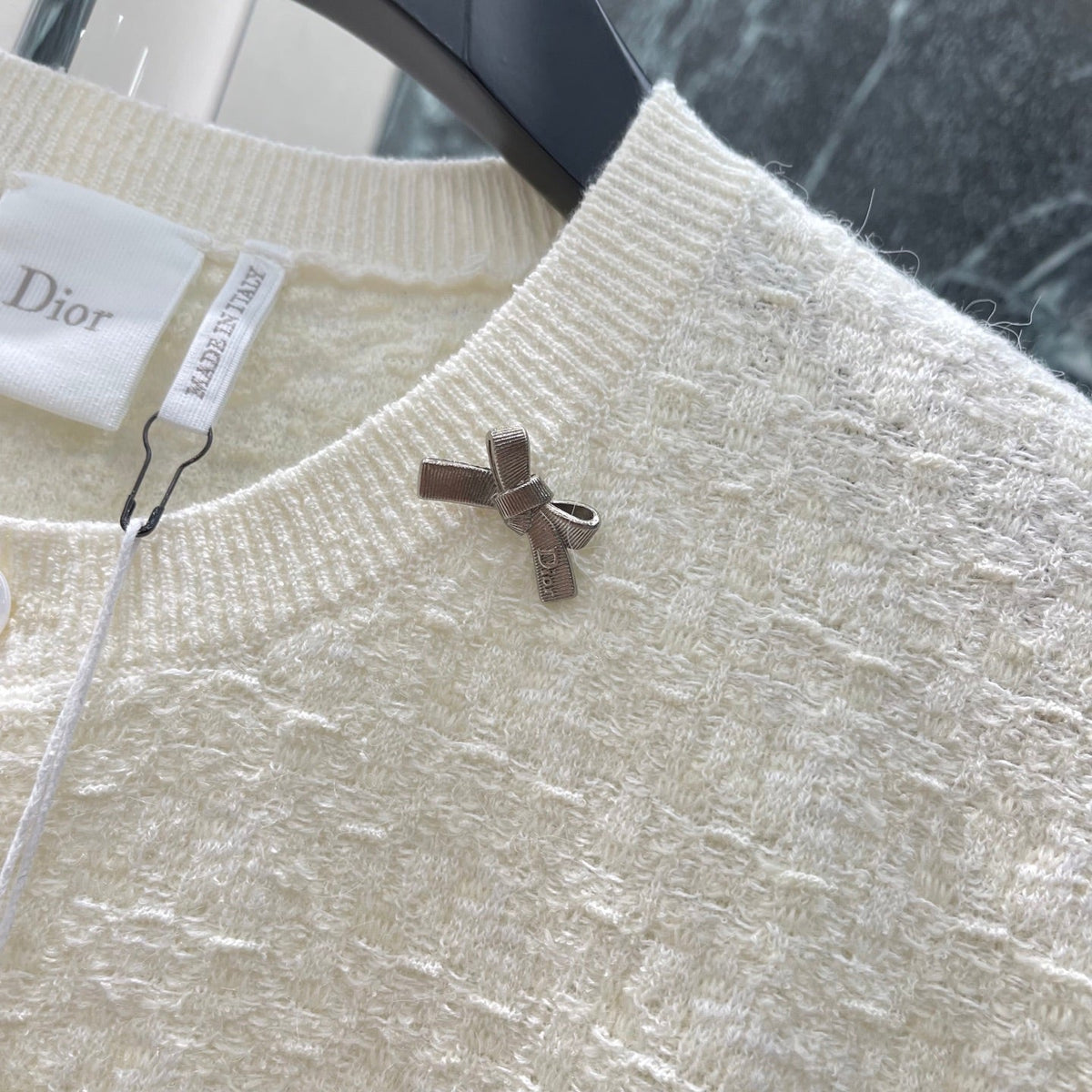 Short-Sleeve Knit Cardigan