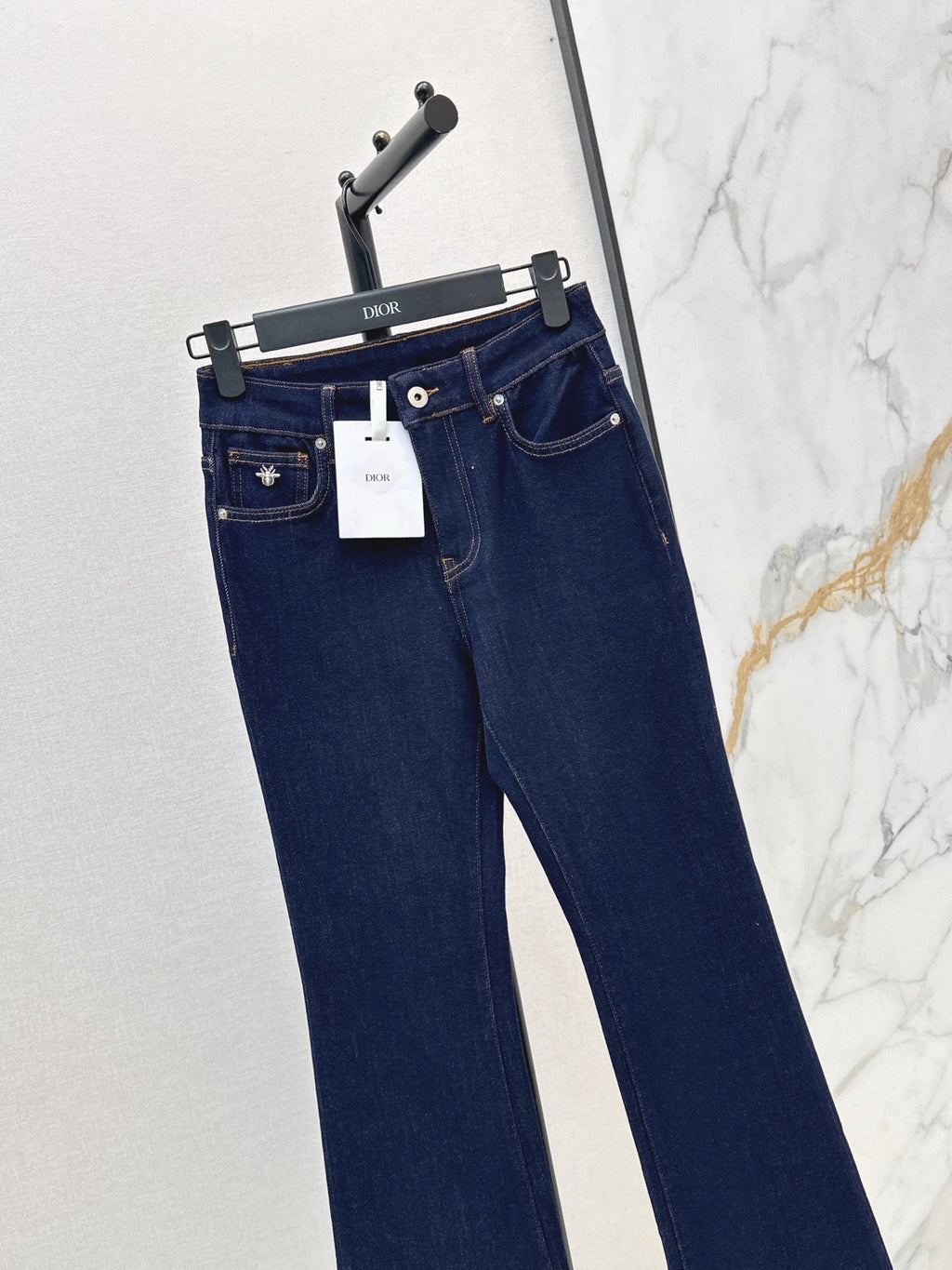 Slim-fit slight-flare jeans