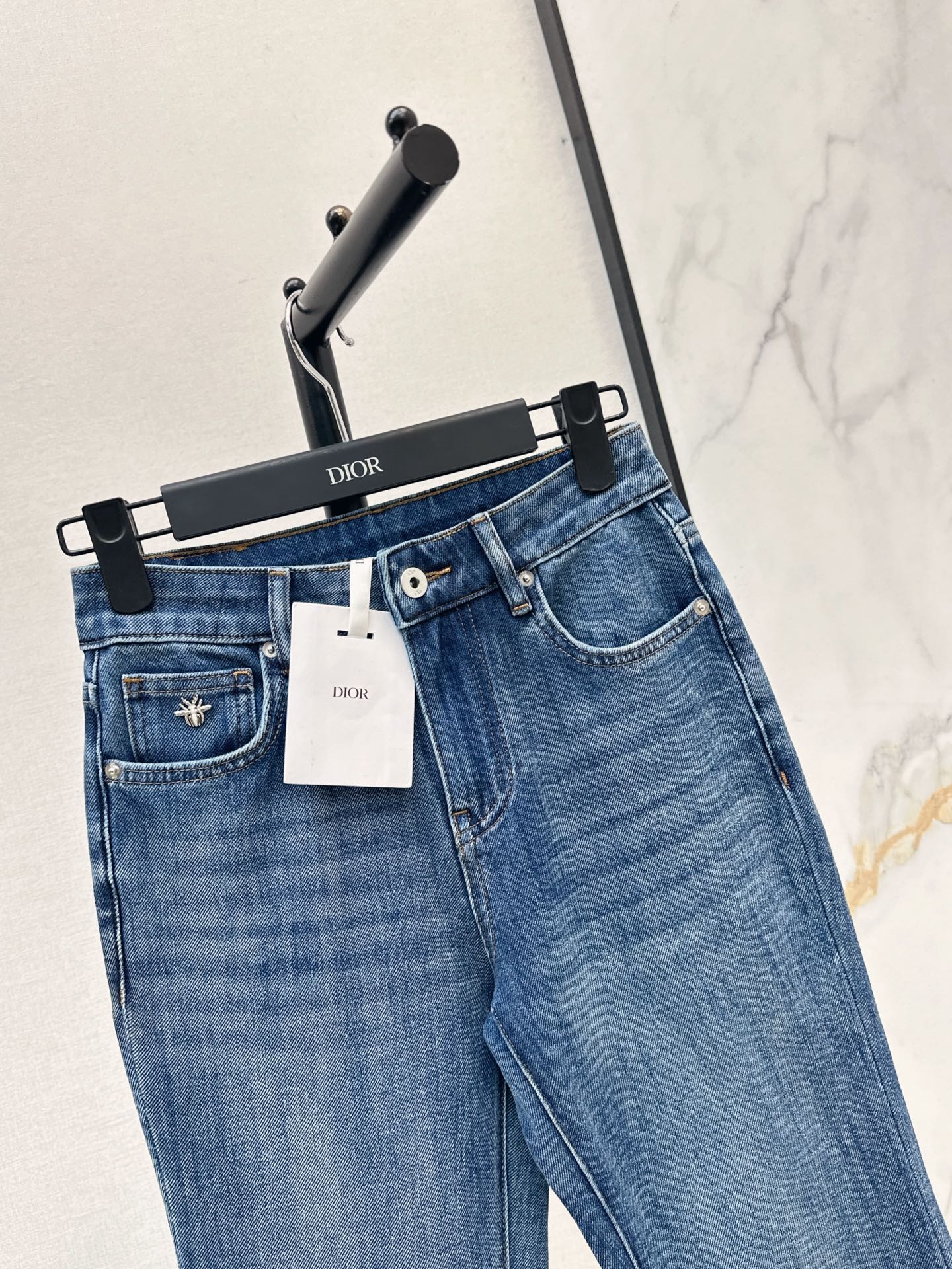 Slim-fit slight-flare jeans