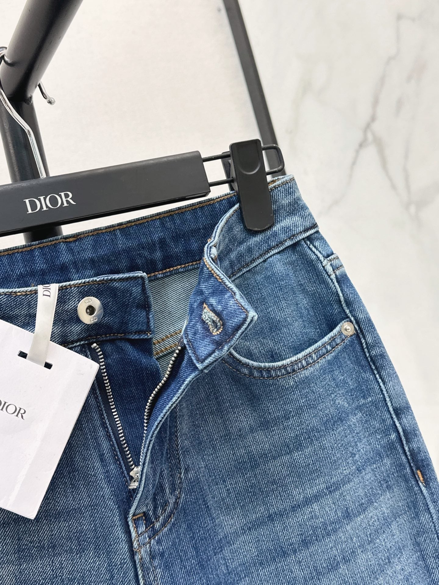 Slim-fit slight-flare jeans