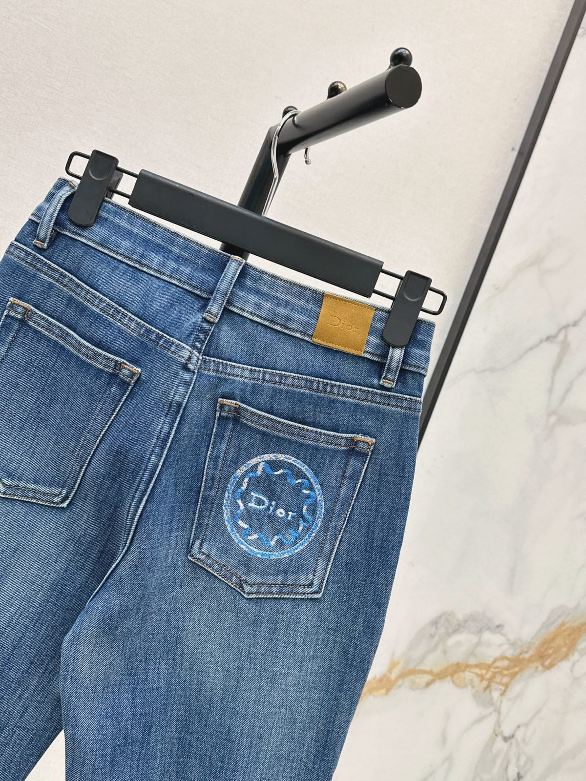 Slim-fit slight-flare jeans