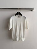 Short-sleeved knit top