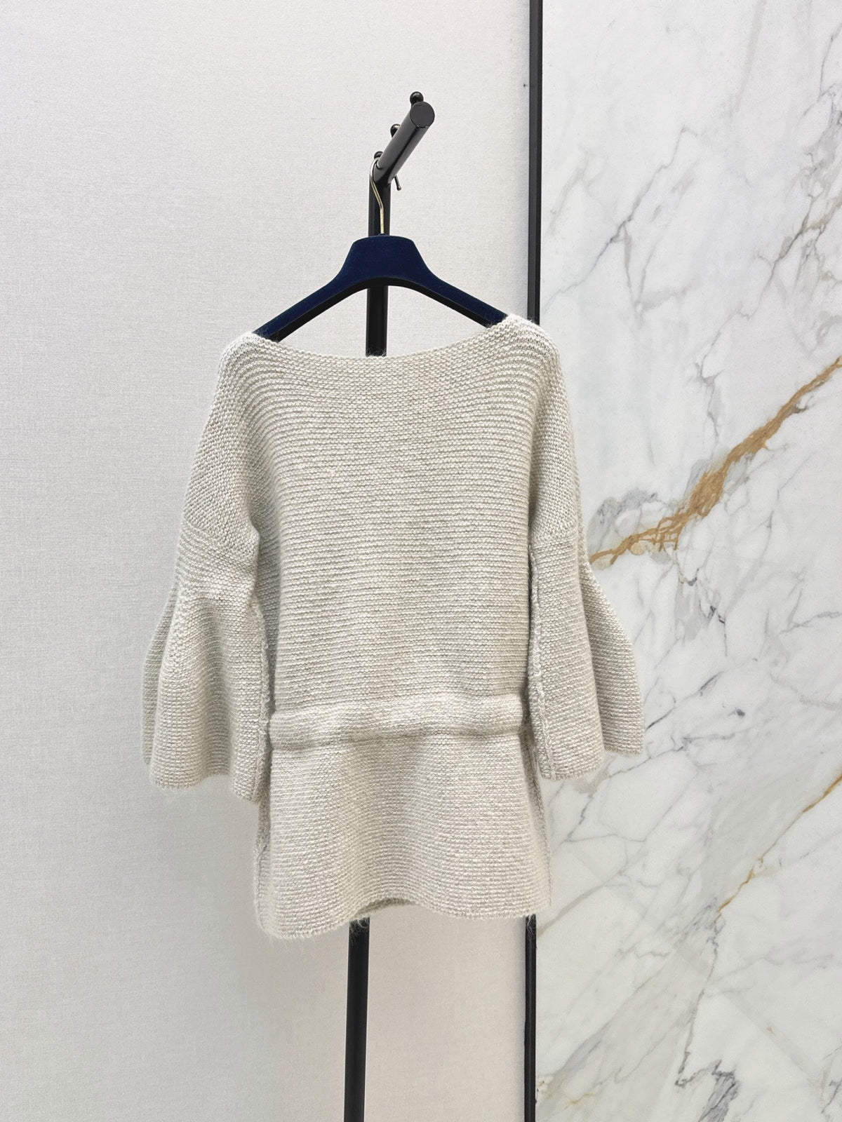 Substantial Batwing-Sleeve Sweater